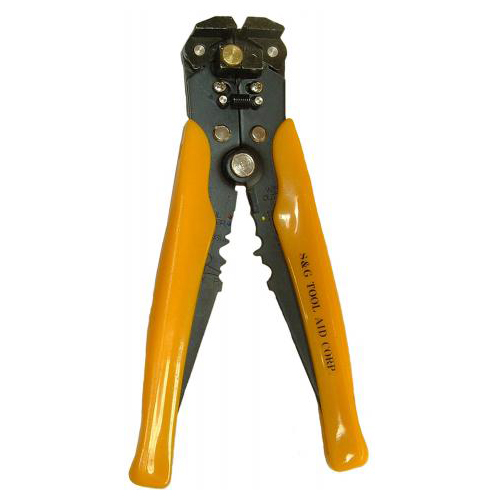 WIRE STRIPPER, CUTTER AND TERMINAL CRIMPER